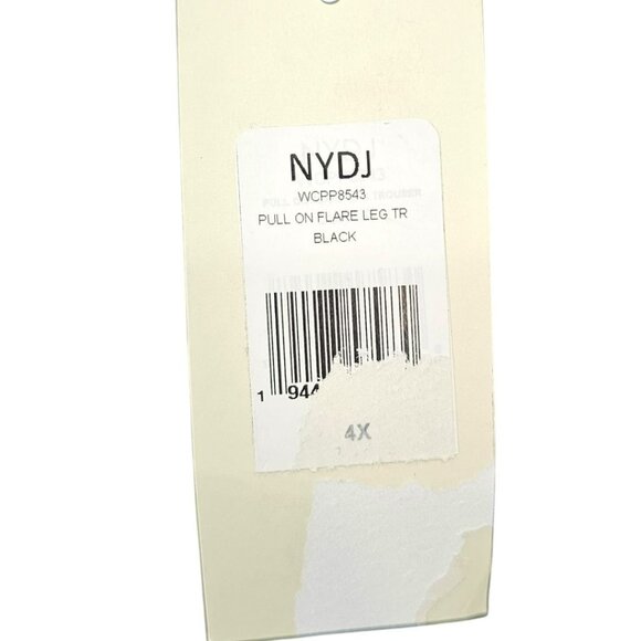 NYDJ Womens Plus Size 4X Pull On Flared Black Trouser‎ Pants NWT - Picture 5 of 13